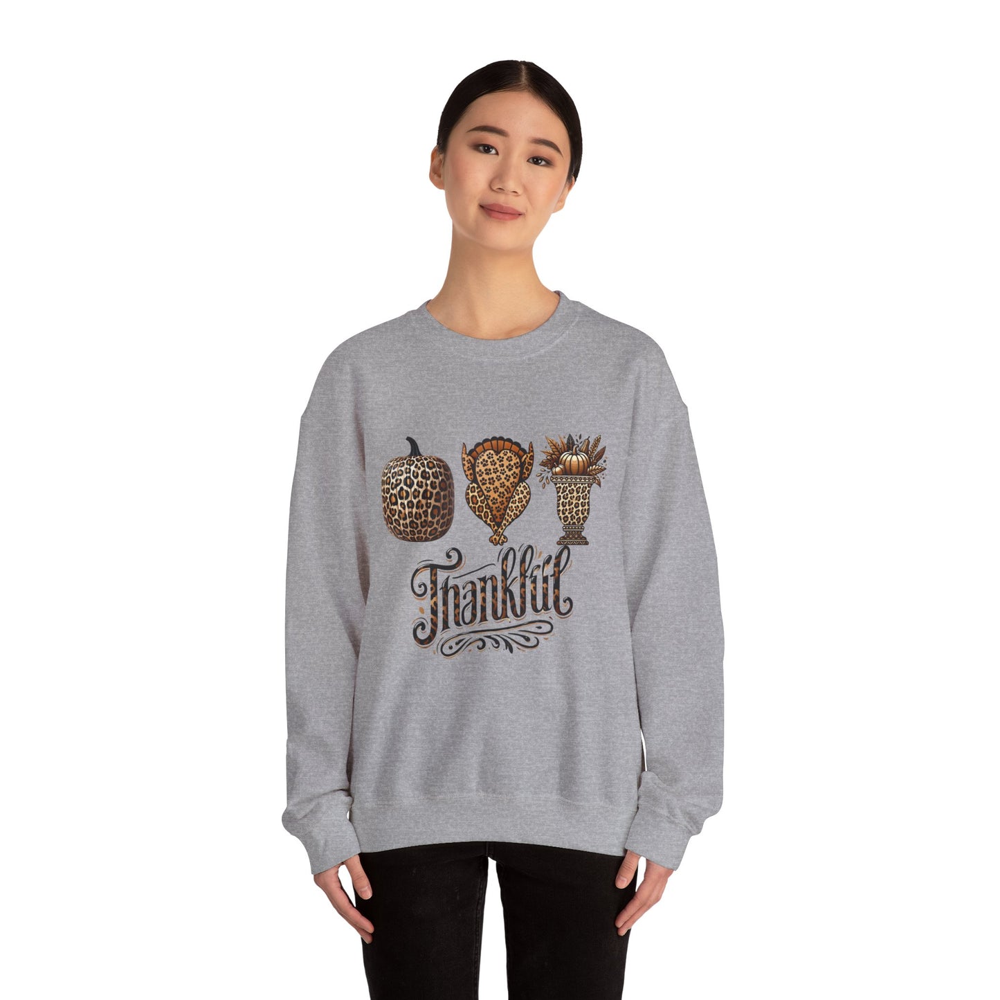 Thankful Sweatshirt, Thanksgiving Shirts, Cute Winter Sweater, Holiday Shirt for Women, Christmas Crewneck Sweatshirt, Holiday Sweater