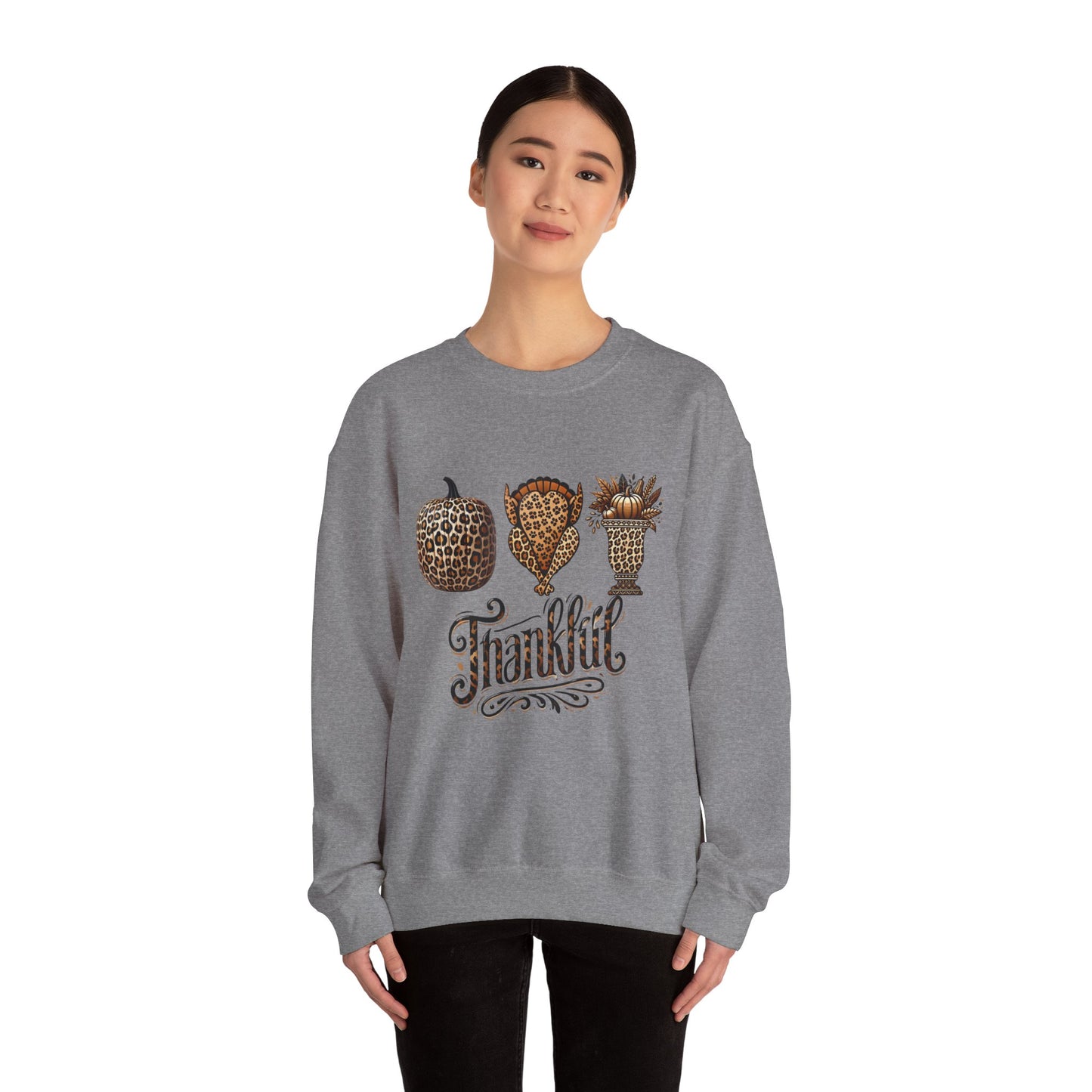 Thankful Sweatshirt, Thanksgiving Shirts, Cute Winter Sweater, Holiday Shirt for Women, Christmas Crewneck Sweatshirt, Holiday Sweater