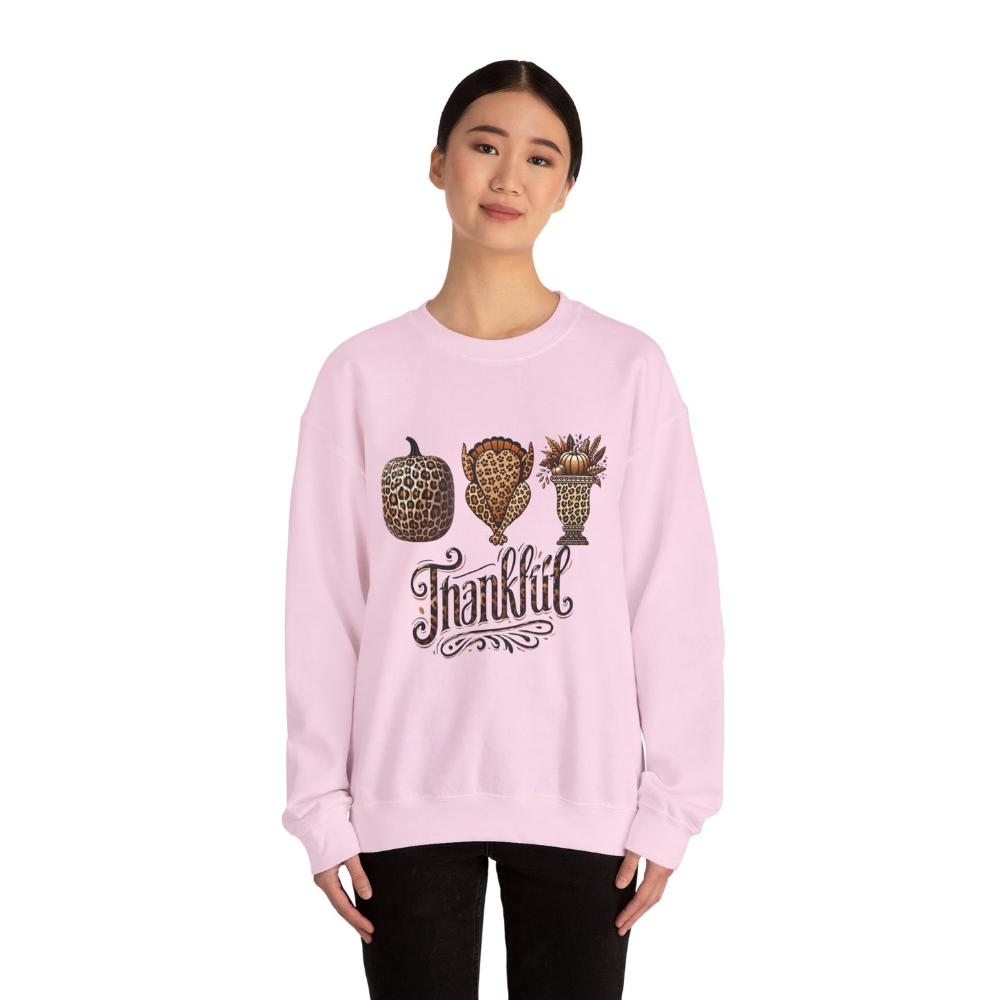 Thankful Sweatshirt, Thanksgiving Shirts, Cute Winter Sweater, Holiday Shirt for Women, Christmas Crewneck Sweatshirt, Holiday Sweater