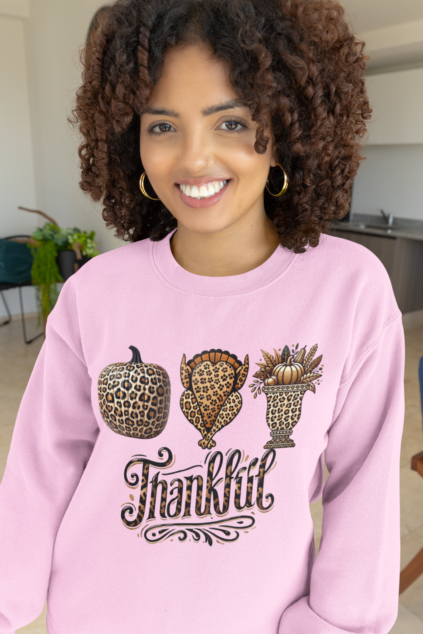 Thankful Sweatshirt, Thanksgiving Shirts, Cute Winter Sweater, Holiday Shirt for Women, Christmas Crewneck Sweatshirt, Holiday Sweater