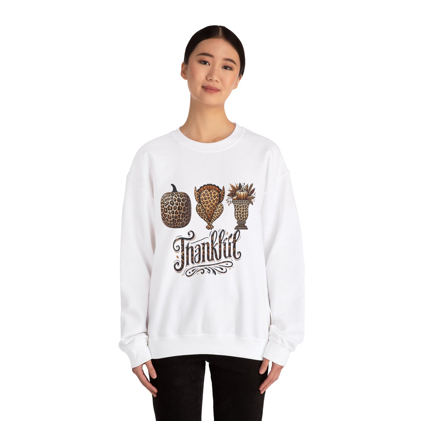 Thankful Sweatshirt, Thanksgiving Shirts, Cute Winter Sweater, Holiday Shirt for Women, Christmas Crewneck Sweatshirt, Holiday Sweater