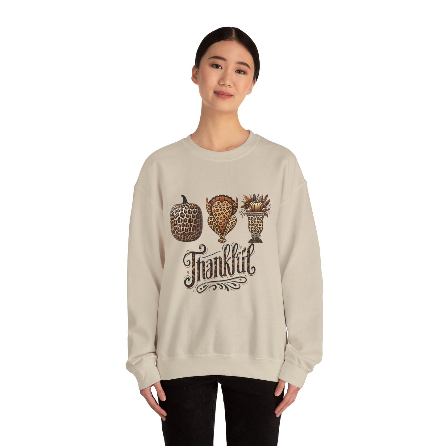 Thankful Sweatshirt, Thanksgiving Shirts, Cute Winter Sweater, Holiday Shirt for Women, Christmas Crewneck Sweatshirt, Holiday Sweater